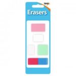 TIGER ASST DESIGN ERASERS PK5