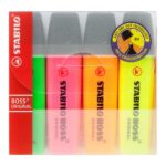 STABILO BOSS 4PC ASST HIGHLIGHTERS