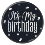 GLITZ BLACK BADGE “ITS MY BIRTHDAY”
