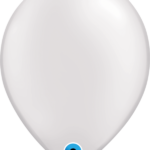 QUALATEX PEARL WHITE 11IN (PACK OF 25 ROUND BALLOONS).