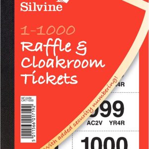 SILVINE 1000 CLOAK ROOM TICKET BOOK SOLD SINGLE