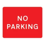 TIN PLATE NO PARKING SIGN