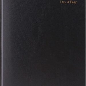 A4 DIARY 2024 DAP PADDED GILT EDGE-BLACK