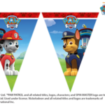 PAW PATROL TRIANGLE FLAG BANNER