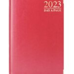 A5 DIARY 2023 DAP PADDED GILT EDGE-RED