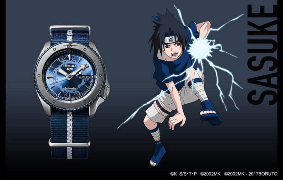 SEIKO 5 SPORTS x NARUTO & BORUTO 'SASUKE' LIMITED EDITION - (SRPF69K1) - Image 4