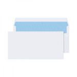 D/L WHITE S/SEAL ENVELOPES BX1000