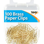 TIGER ESSENTIAL 100 BRASS PAPER CLIPS