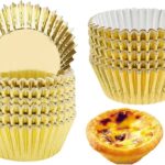 GOLD FOIL PAPER CUPCASES 2″ 100PC