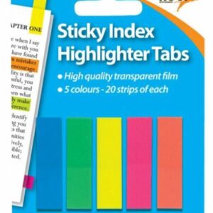 TIGER INDEX NEON STICKY H/LIGHTER TABS