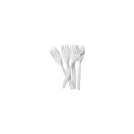 ESSENTIAL WHITE PLASTIC FORKS PK100