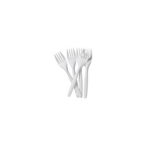 ESSENTIAL WHITE PLASTIC FORKS PK100