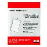 PUNCHED POCKETS CLEAR & EMBOSSED 100S