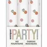 GLITZ ROSE GOLD BIRTHDAY PARTY ICE FOUNTAINS PCK3