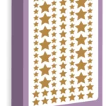 STAR SHAPE STICKER SHEET(GOLD)