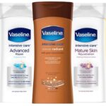 VASELINE INTENSIVE CARE BODY LOTIONS, SOLD SINGLE