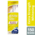 EXTRA STRENGHT WHITENING TOOTHPASTE WHITE GLO SMOKERS FORMULA,150G