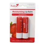 PRETTY MOISTURISING LIP BALM “STRAWBERRY” PACK OF 2