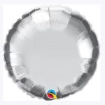 UNIQUE 18″ ROUND SILVER FOIL BALLOON