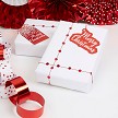 NEVITI GFT TAG PACK – MERRY CHRITSMAS -RED 10 TAGS .3M STRING ,3M BRAID