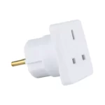 STATUS EUROPEAN TRAVEL ADAPTOR , 13AMP 3 PIN TO 2PIN EUROPEAN SOCKET