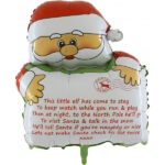 GRABO 33″ “CHRISTMAS SANTA ” SHAPE BALLOON