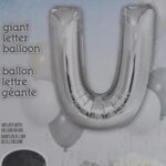 34″ SILVER FOIL BALLOON-U