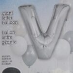 34″ SILVER FOIL BALLOON-V