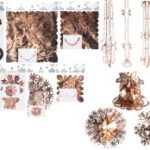 2 FOIL GARLANDS ROSE GOLD