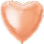 UNIQUE 18″ ROSE GOLD HEART FOIL BALLOON