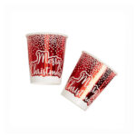 NEVITI MERRY CHRISTMAS RED & WHITE DOTS CUP PK8