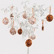 NEVITI ROSE GOLD DOT TREE DECO PINWHEELS PK10