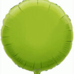 UNIQUE 18″ ROUND LIME GREEN FOIL BALLOON