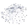 NEVITI TABLE CONFETTI- SNOWFLAKES & CRYSTALS SHIMMERING SNOWFLAKE- SILVER