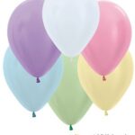 SEMPERTEX 12″ ROUND SATIN ASSORTED BALLOONS PK50