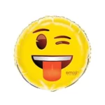 UNIQUE 18″ WINK EMOJI FOIL BALLOON