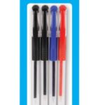 TIGER GEL PENS ASSORTED COLOURS PK 4