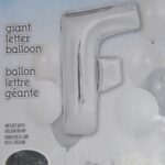 34″ SILVER FOIL BALLOON -F