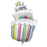 UNIQUE 40″ GIANT HAPPY BIRTHDAY CAKE BALLOON