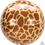 ANAGRAM 15″ GIRAFFE PRINT ANIMAL ORBZ BALLOON