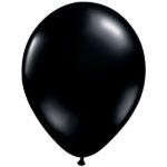 QUALATEX ONYX BLACK 5IN (PACK OF 100 ROUND BALLOONS).