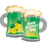 ANAGRAM 32″X25″ HAPPY ST.PATTY’S DAY BEER MUG SUPERSHAPE FOIL BALLOON