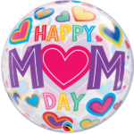 QUALATEX 22″ “HAPPY MOM DAY” BUBBLE BALLOON