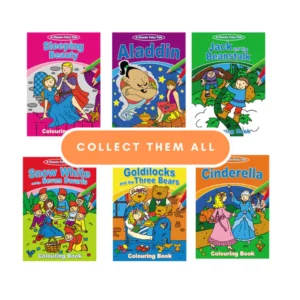 FAIRY TALE COLOURING BOOKS: SOLD SINGLE & IN SET