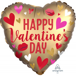 ANAGRAM 18" VALENTINES SATIN BALLOON 2 TYPES - Image 2