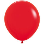 SEMPERTEX 18″ ROUND RED FASHION BALLOONS PACK OF 25