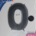 BLACK NUMBER 0 SHAPE 26″