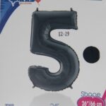 BLACK NUMBER 5 SHAPE 26″