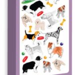 PURPLE PEACH STICKERS DOGS