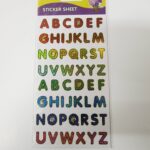 PURPLE PEACH STICKERS ALPHABET